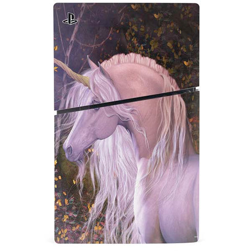 Autumn Glow Unicorn by Laurie Prindle PS5 Slim Digital Edition Console Skin